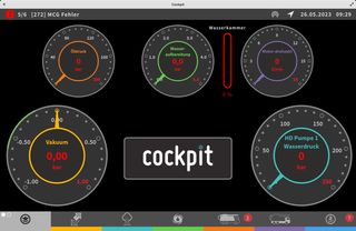 Multitouch-HMI für Kanalreinigungsfahrzeug